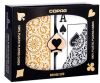 Copag 1546 Elite Plastic Playing Cards: Narrow, Super Index, Black/Gold